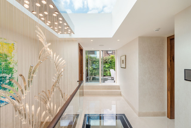 Central London House contemporary-corridor