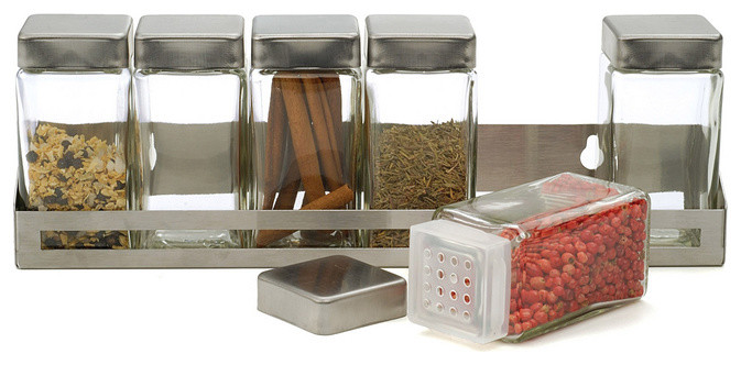 Brushed Stainless Steel Spice Shelf