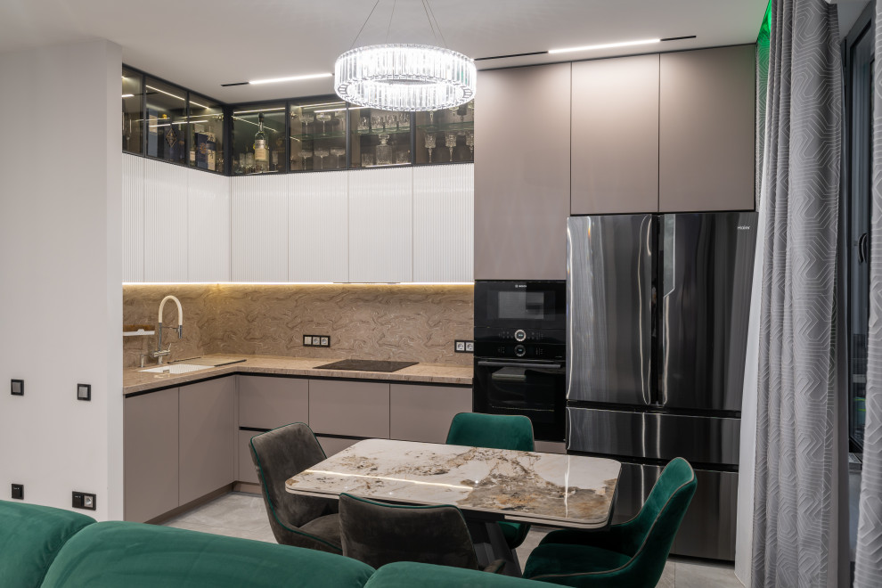 Дизайнерский интерьер московской квартиры 64 м2 ""