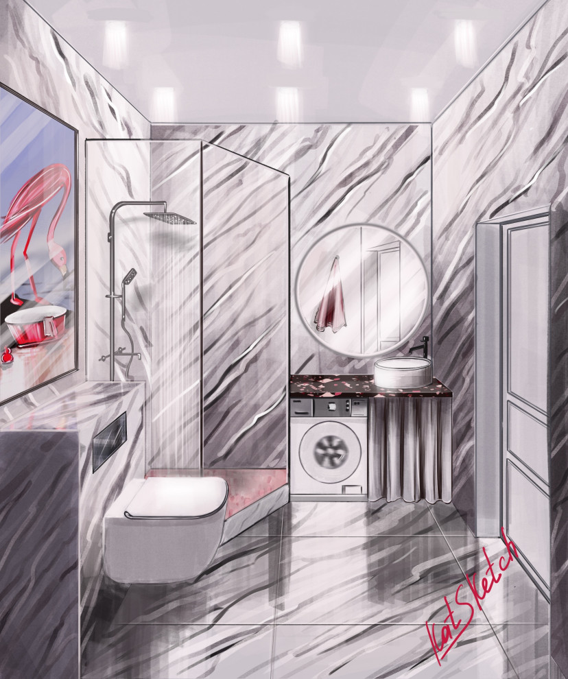 Скетч санузла