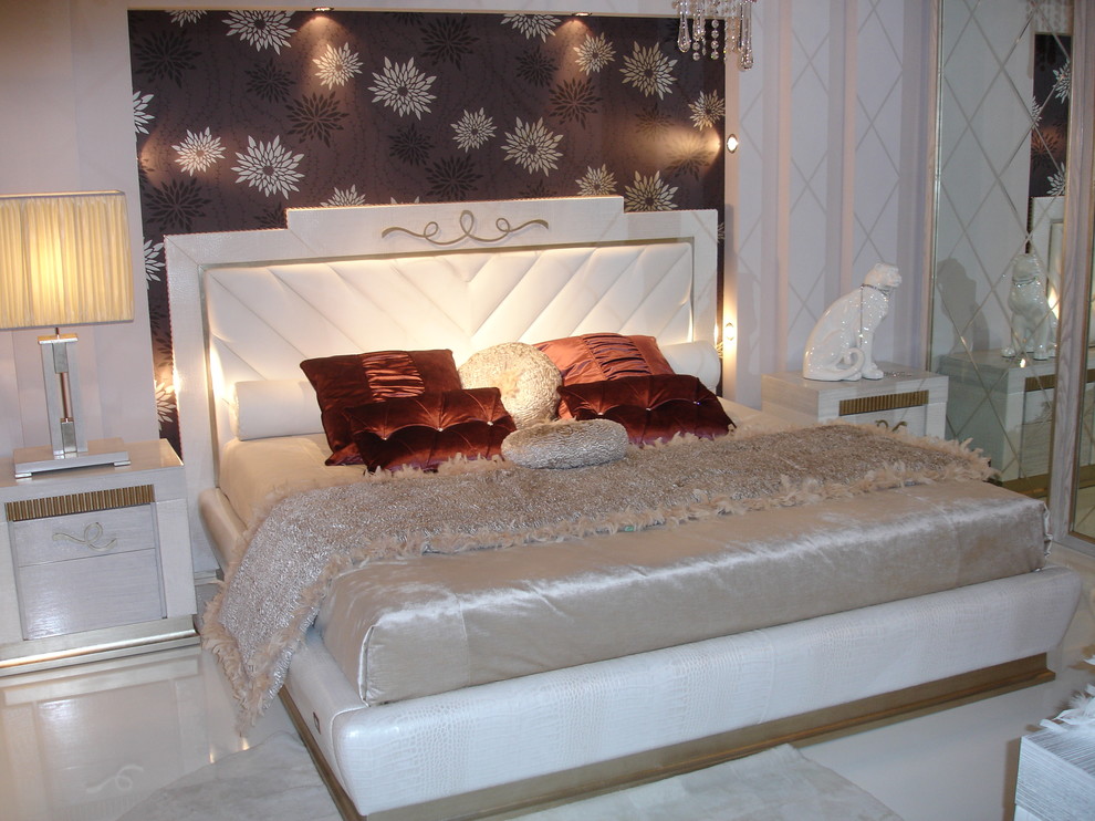 Minimalist bedroom photo in New York