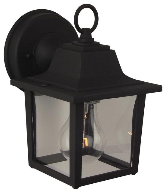 Craftmade Coach Lights Matte Black Traditional Outdoor Lighting 1 Light 100w