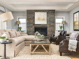 Transitional Living Room by TAG REAL ESTATE PARTNERS LLC