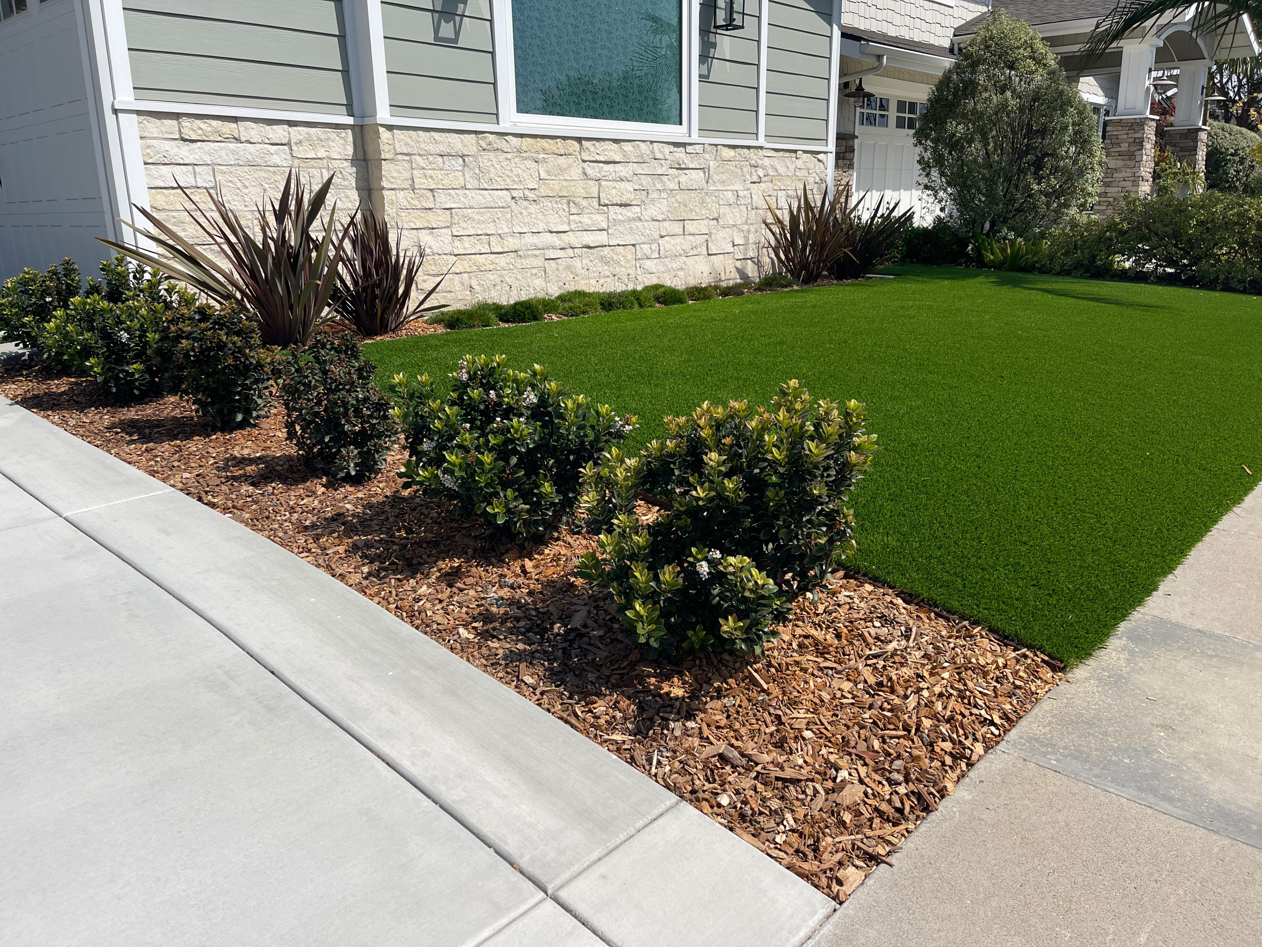 Front Yard and Driveway Remodel ValVerde Home - Rueff