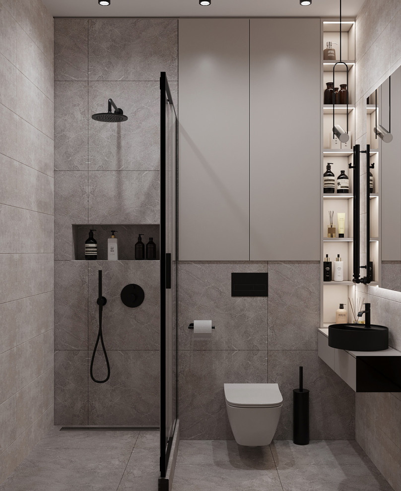 Дизайн проект ванной и санузла ул. Новая