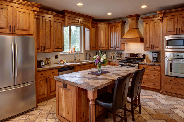Rustic Cherry Traditional Kitchen Salt Lake City By Crown