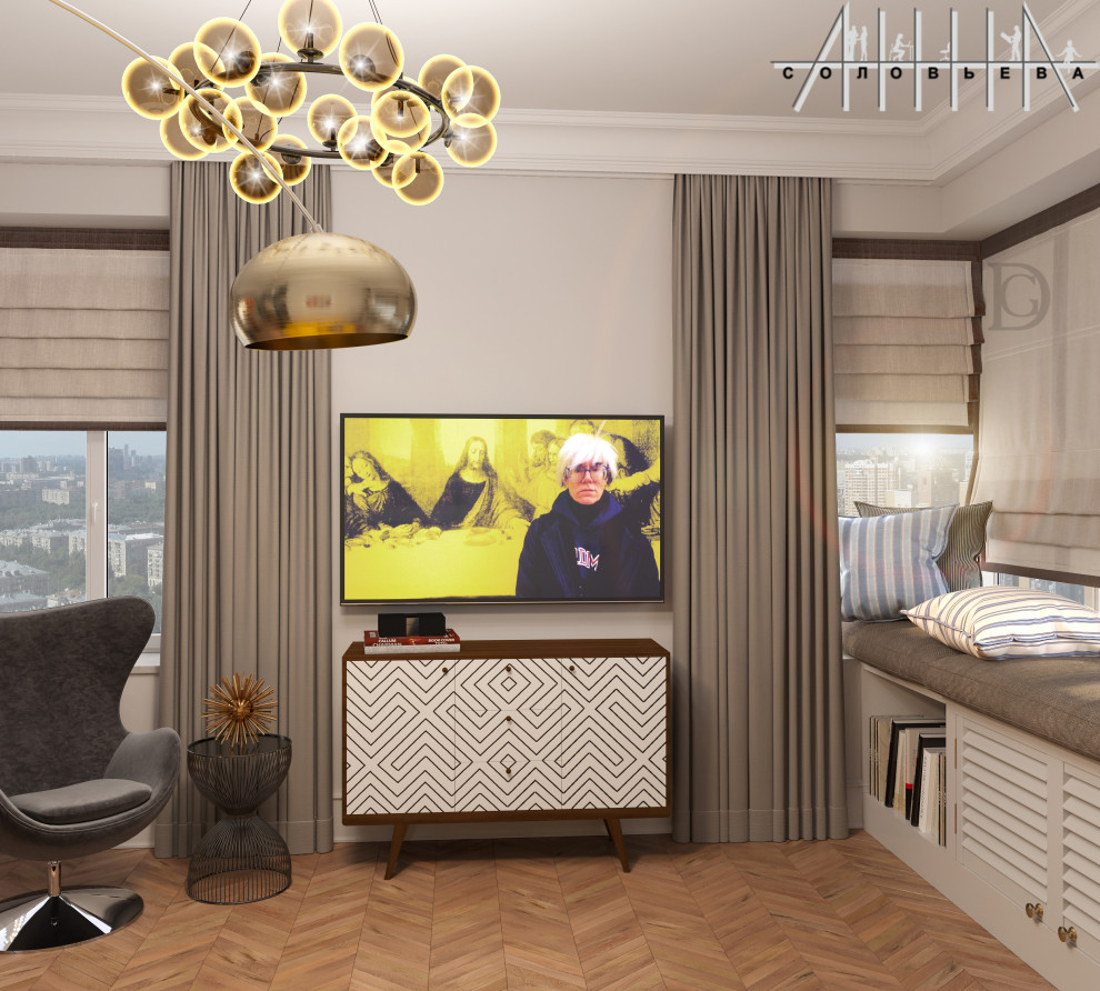 Interior design of a residential flat at Moscow