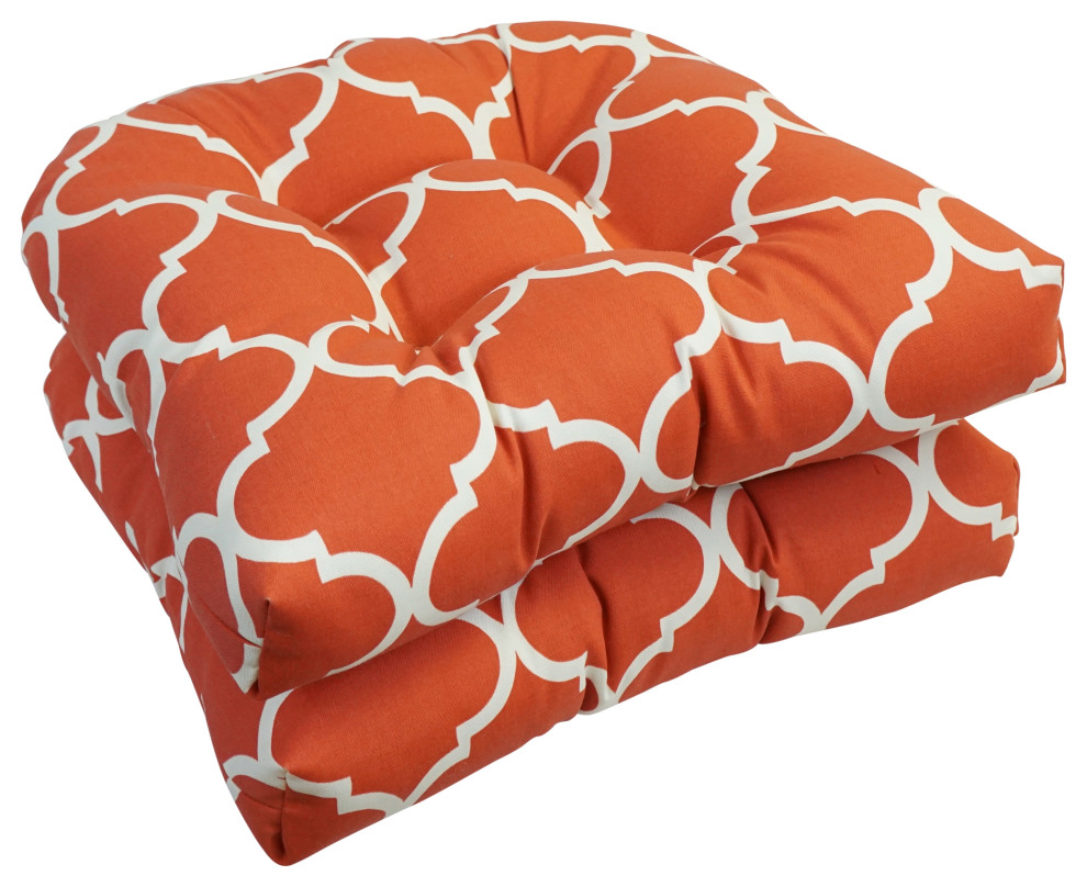 19" UShaped Dining Chair Cushions, Set of 4, Landview Mango