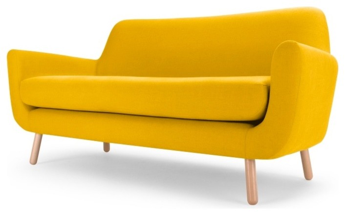 Jonah 2-Seater Sofa, Sunshine Yellow