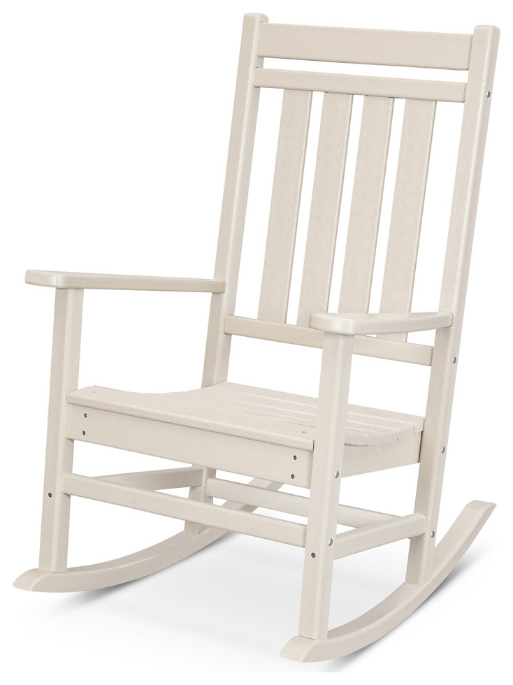 Polywood Estate Porch Rocking Chair, Sand
