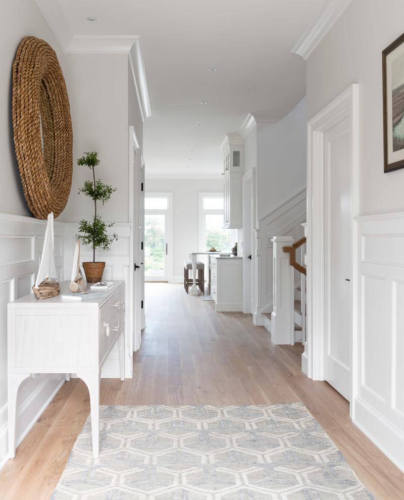 Example of a large transitional entryway design
