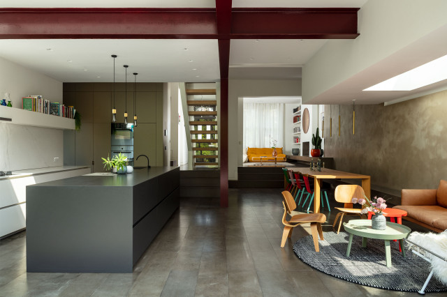 Illustration of Apartment Renovation With Tactile Finishes