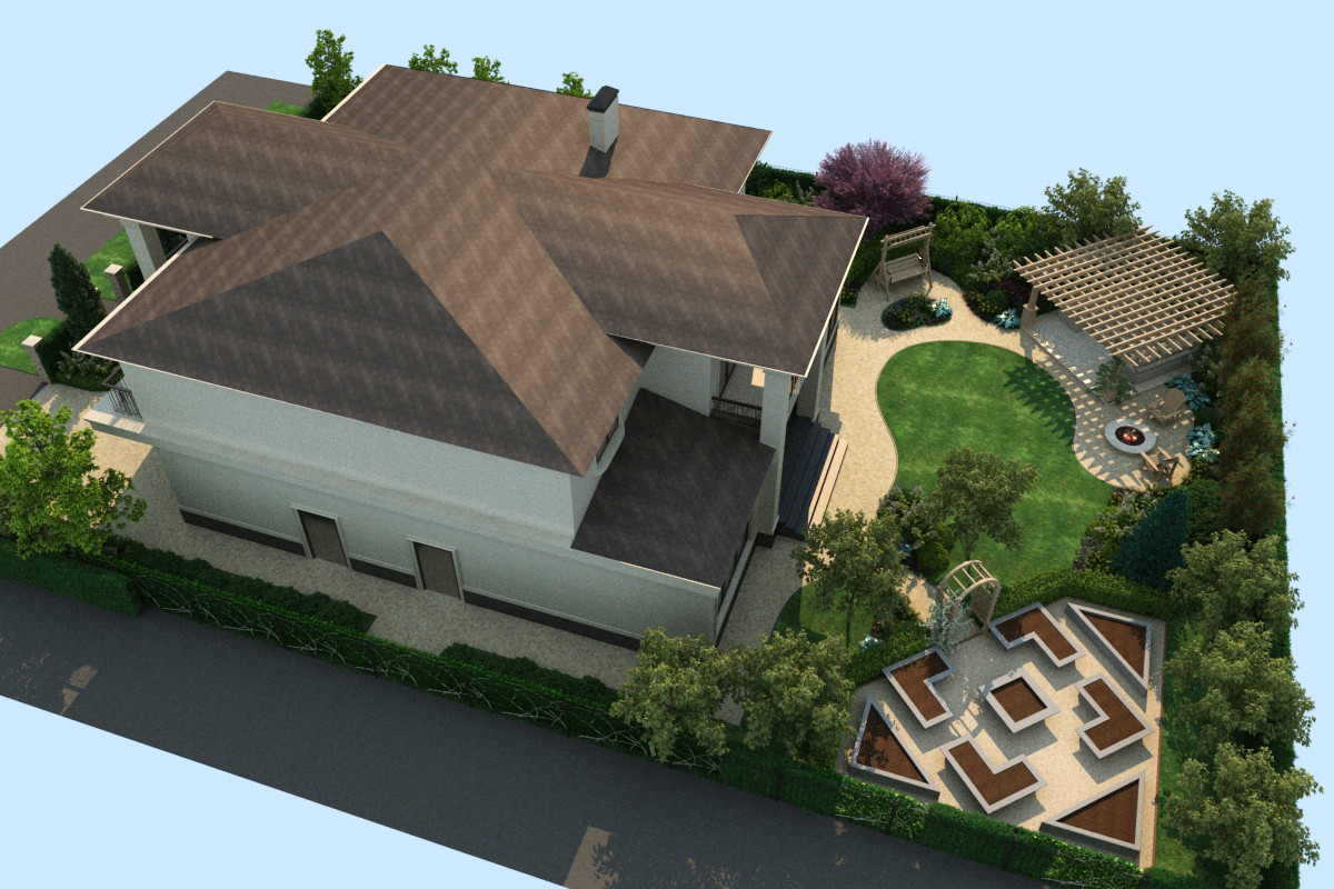 Дизайн-проект в 3D 12 соток