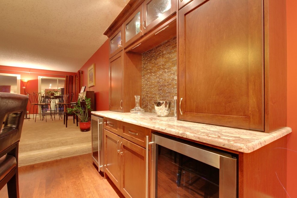 Inspiration for a transitional kitchen remodel in Calgary