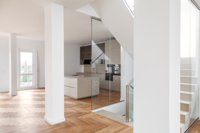 Penthouse in Berlin contemporaneo-cucina