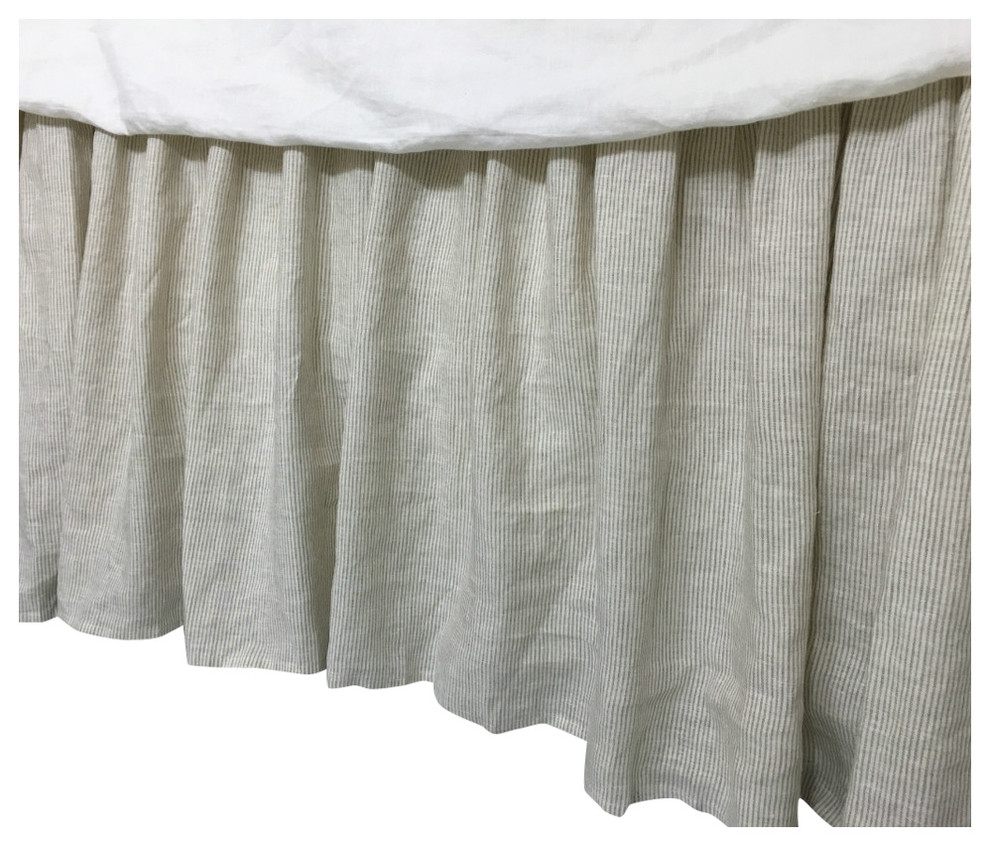 queen bed skirt 18 inch split corner