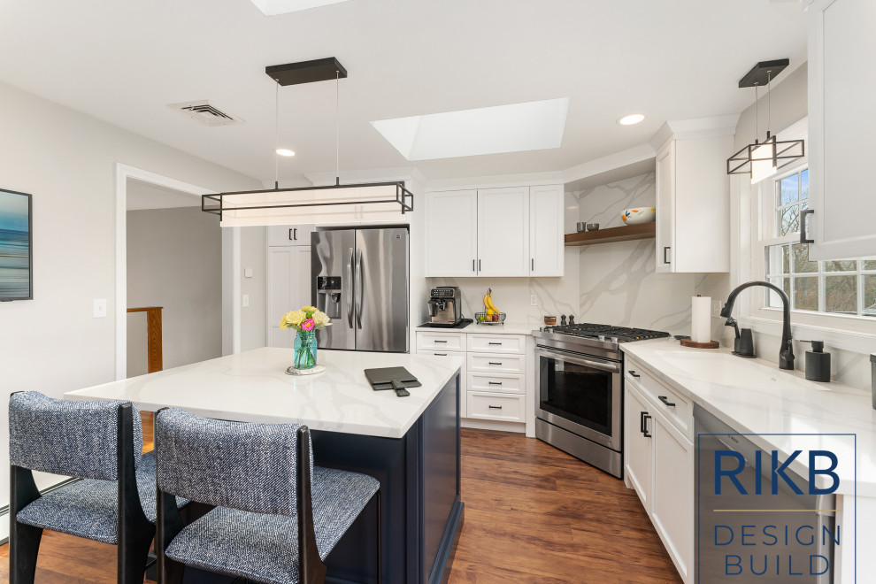 Example of a transitional kitchen design in Providence
