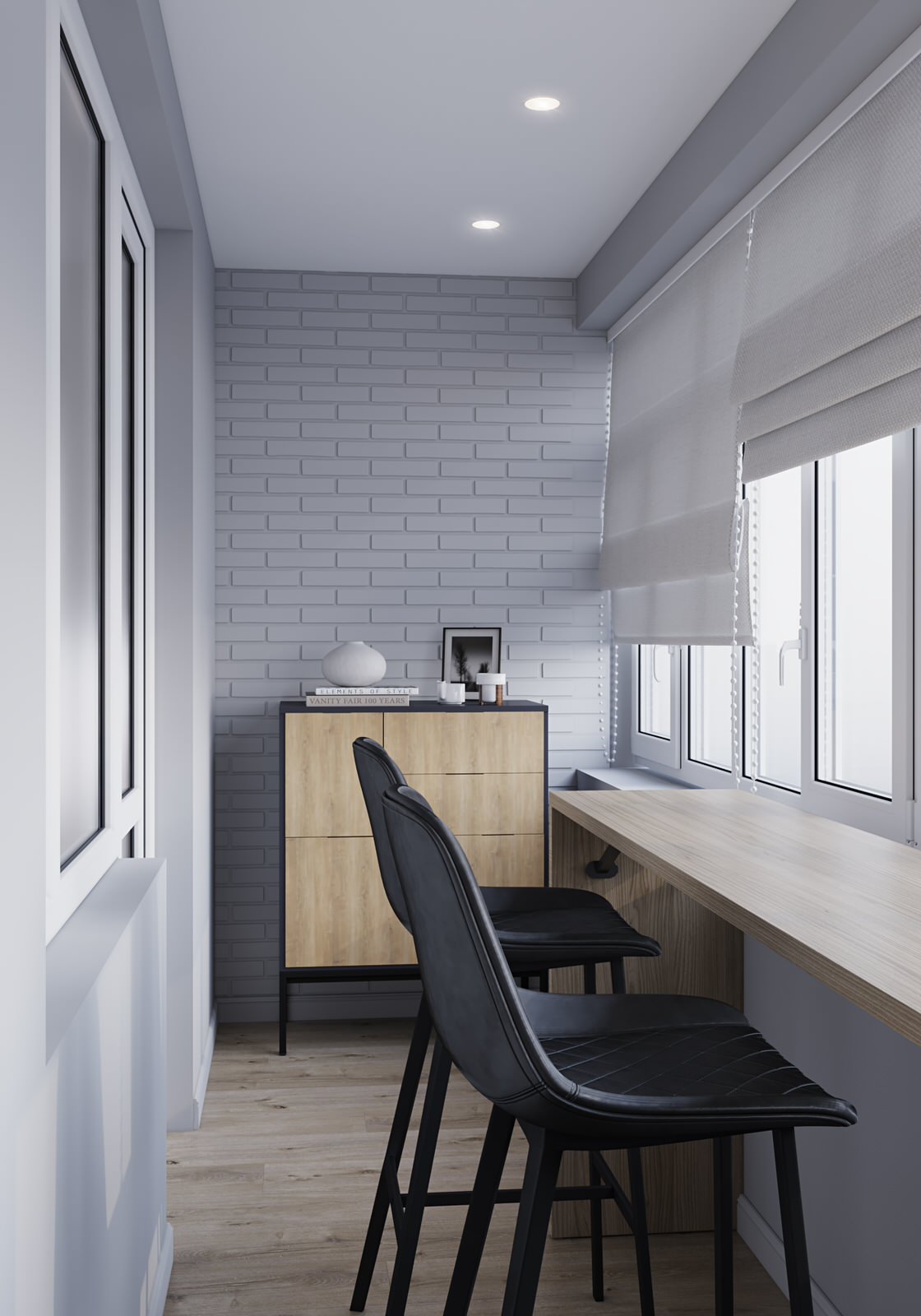 проект "Сдержанный комби на 87м2"