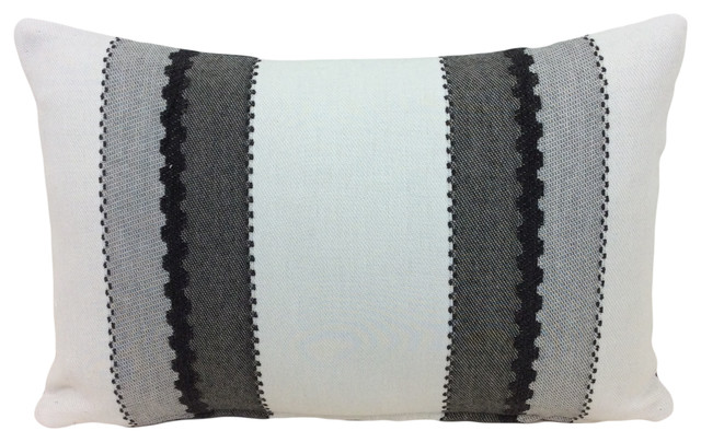 Mfano Fabric Striped Decorative Lumbar Pillow Cover Tracks