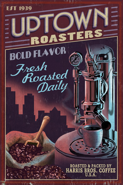 poster Reproduction. Wall art Camp coffee 2: Vintage magazine coffee advert