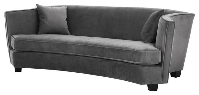 Eichholtz Giulietta Velvet Sofa, Grey