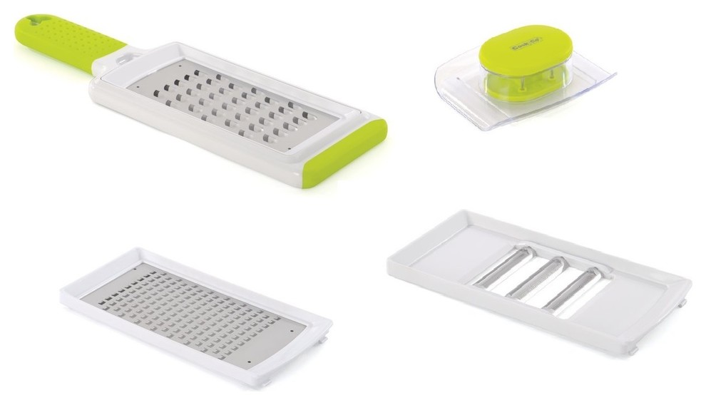 Cooknco 4 Piece Paddle Grating Set Contemporary Graters by