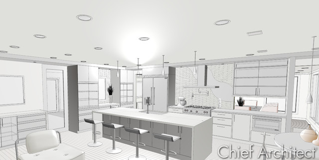 FIVE-12 KITCHEN rendering