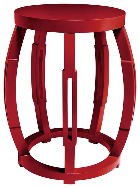 Bungalow 5 Taboret Side Table - Red