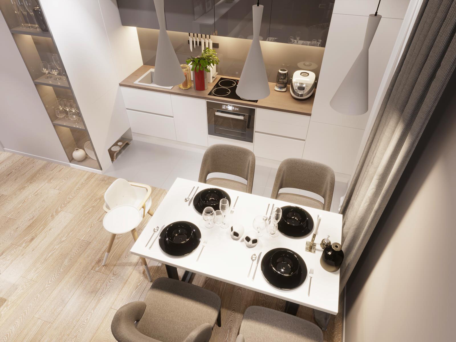 интерьер квартиры 72 квм. г. Новосибирск