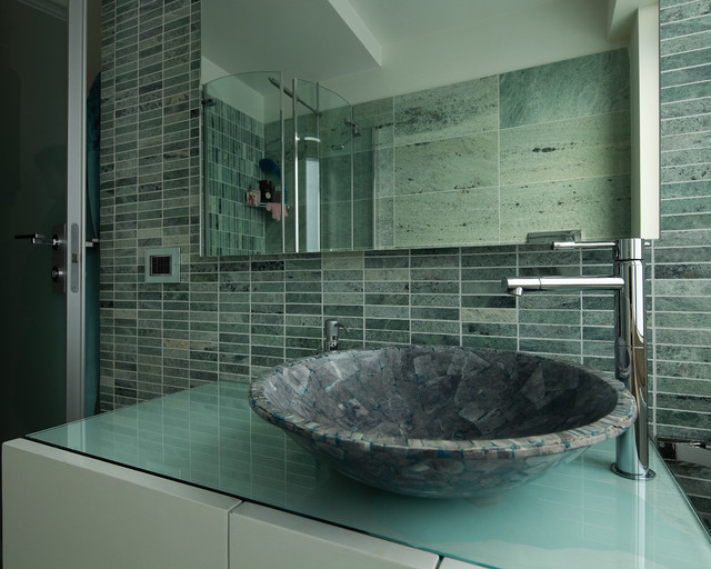 Attico e Superattico minimalistisch-badezimmer