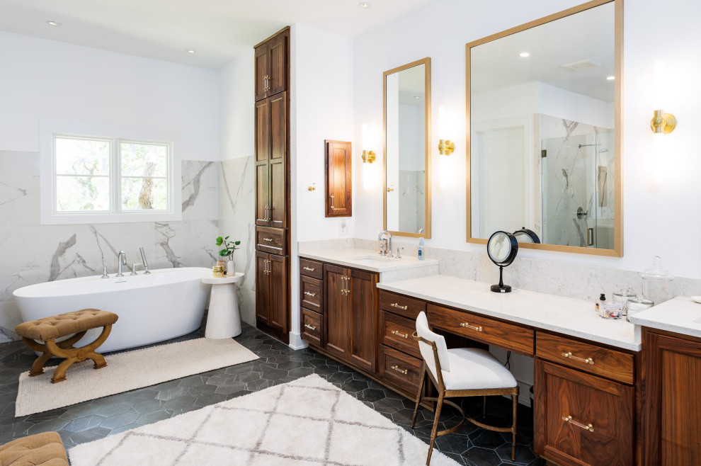 Bathroom - transitional bathroom idea in Austin