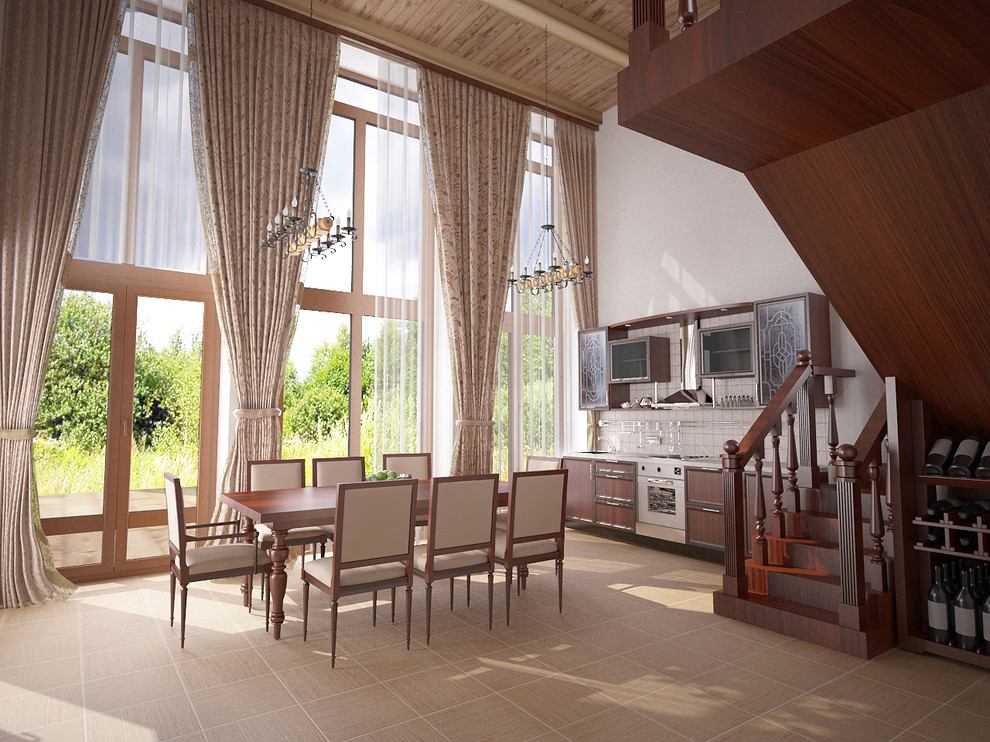 Дизайн интерьера кухни-столовой