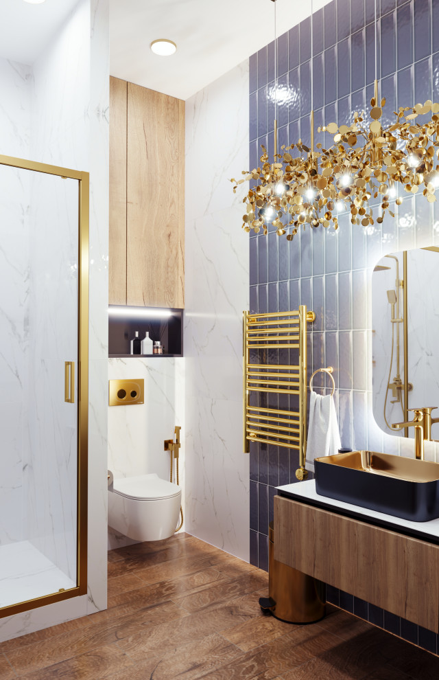 Сан узел с люстрой