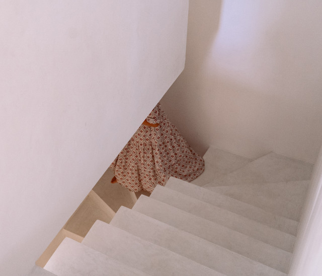 Escalier en b&eacute;ton cir&eacute; middelhavsstil-trappe