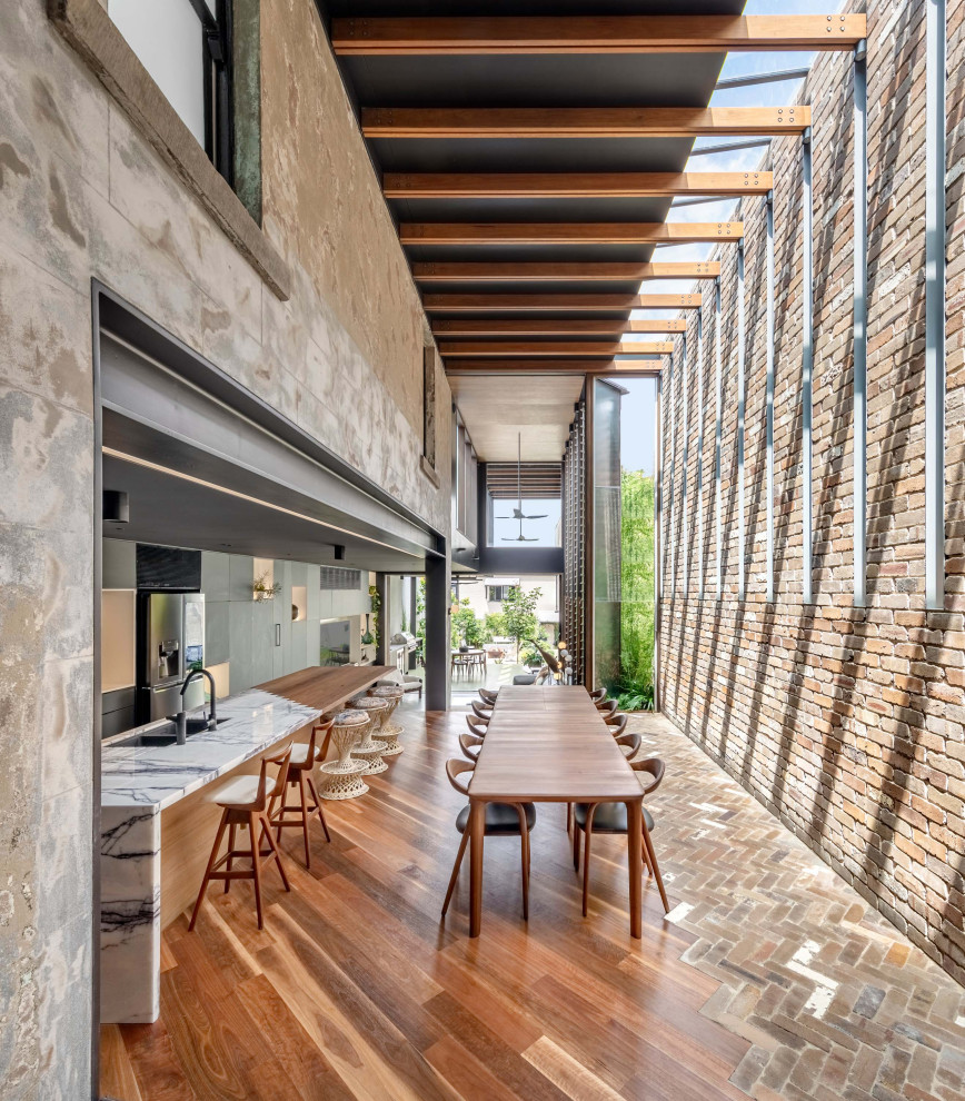 Inspiration for an industrial home design in Sydney.