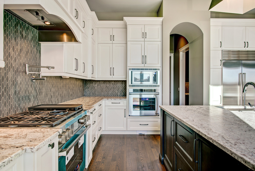 Inspiration for a transitional kitchen remodel in Calgary