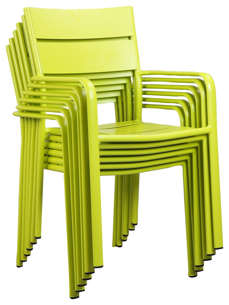 Miami Dining Chair, Set of 6 Contemporary Dining Chairs by Pangea