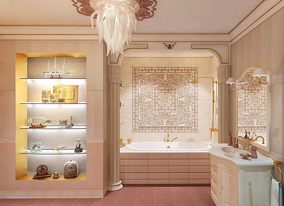 Классика. Ванная комната.