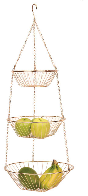 Wire Hanging Basket - Copper