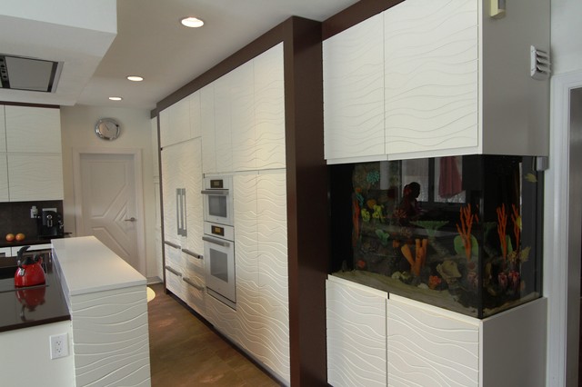 Wave pattern kitchen contemporary-koek