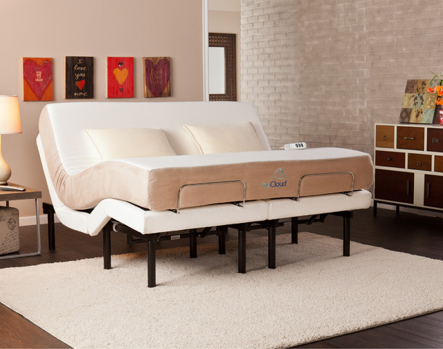 myCloud Adjustable Bed California King-size with 10-inch Gel Infused Memory Foam