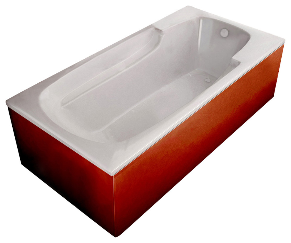 Whirlpools Eros 32 x 60 Rectangular Air Jetted Bathtub, Left, 59 in. L