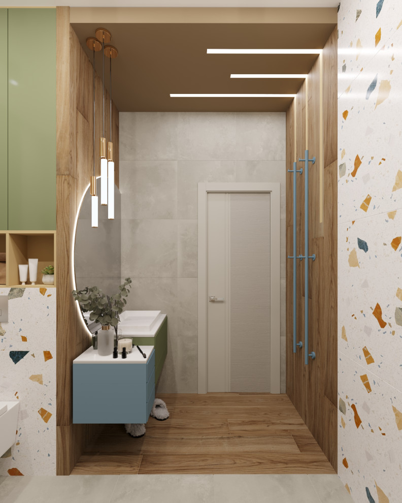 Ванная комната по проекту monochrome design