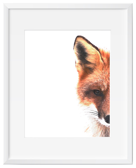 Fox Wall Art up close clever fox in color wall art - contemporary - prints and Fox Wall Art up close clever fox in color wall art - contemporary - prints and