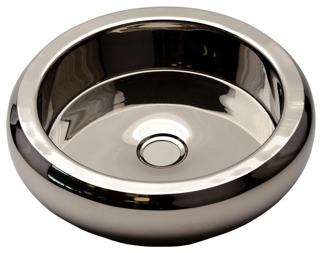 Zero Glo Ball Shiny Stainless Steel Sink Bathroom Sinks by Maestrobath
