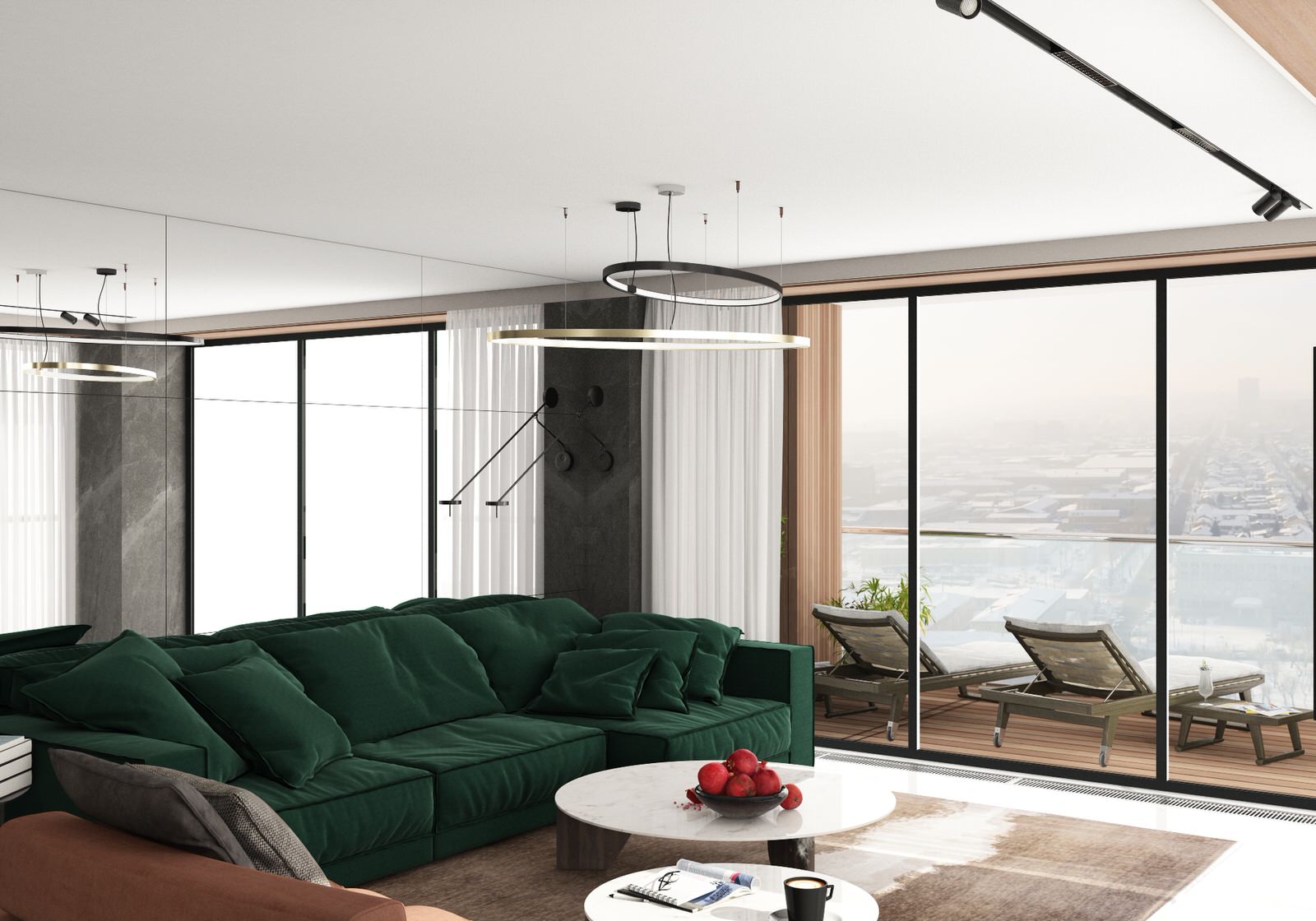 Современный хай тек. Пентхаус в Городе К.