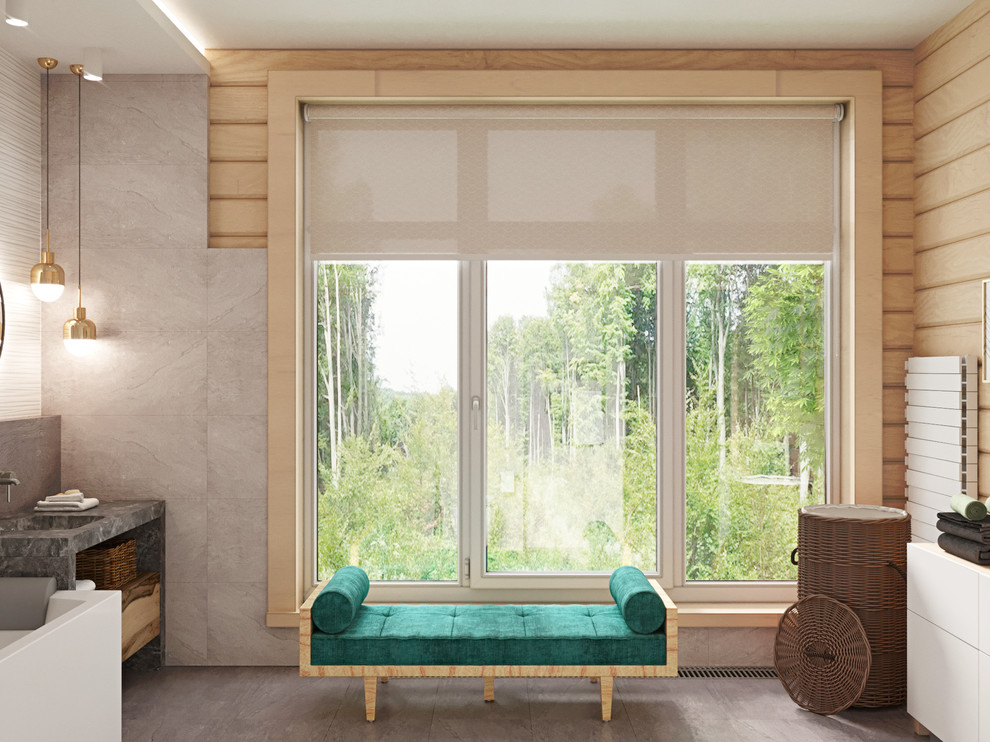 Дом из клееного бруса в пригороде Барнаула