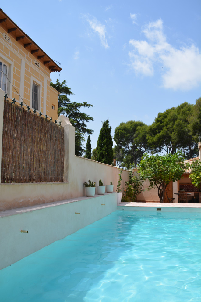 Piscina en vivienda unifamiliar existente