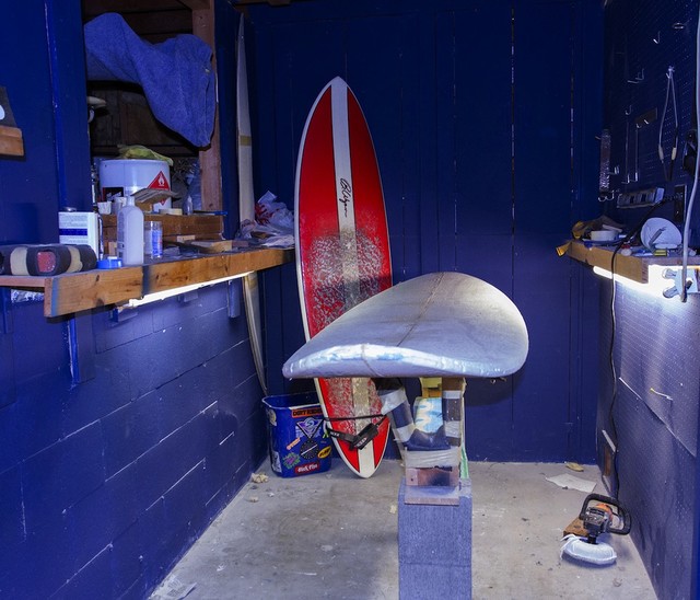 Surfboard Shaping Room Beach Style San Diego by Dana Nichols