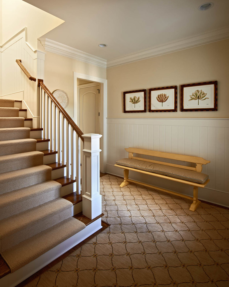 Photo of a traditional staircase in Charlotte.